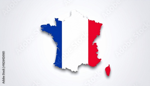 flag on white background 