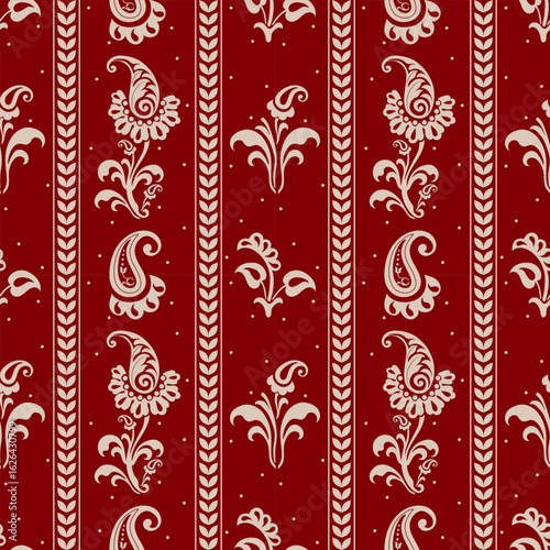 Hand drawn colourful flowers,paisley,seamless patterns with floral for fabric, textiles, clothing, wrapping paper, backdrop, banner, illustration, abstract backgrounds.
