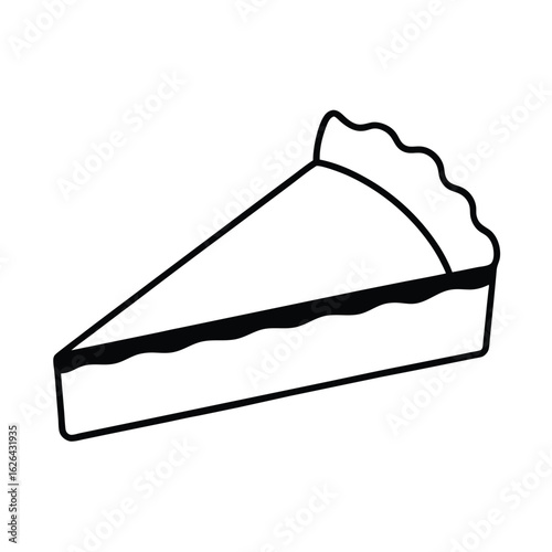 quiche slice clipart vector