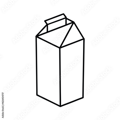 milk carton clipart vector