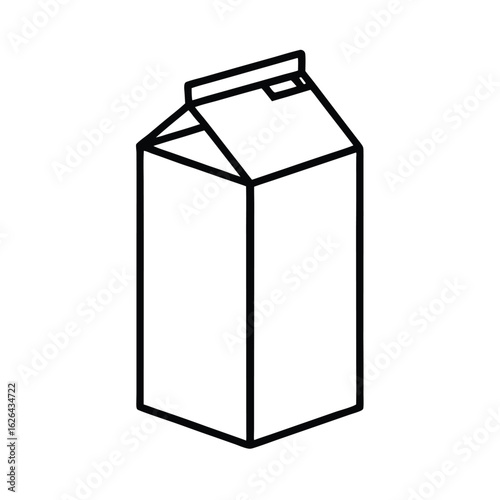milk carton clipart vector