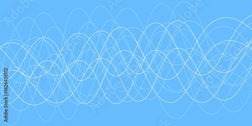 Beautiful Flowing Summer Color Abstract Background. Sky blue and cream gradient mesh background.