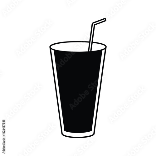 glass of juice vector