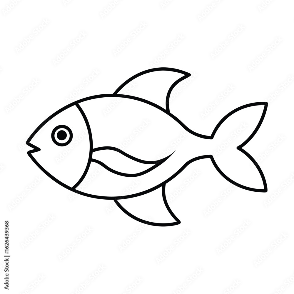 Obraz premium fish swimming clipart