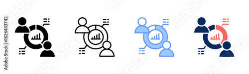 Demographic icon sheet multiple style collection