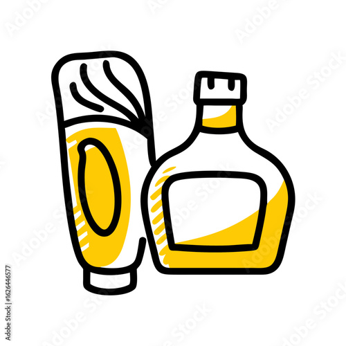 Beauty Products hand drawing icon for web and graphic design