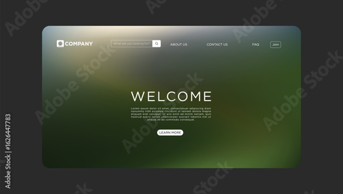 Welcome users to your website with this modern, clean, and professional landing page design