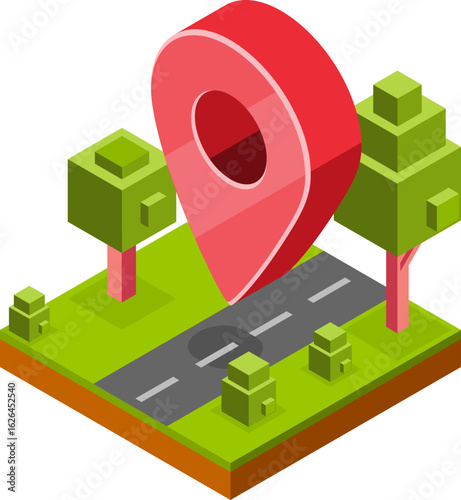 Isometric Delivery Service Icons – Parcel Shipping, Tracking, and Logistics Vector Illustration Set