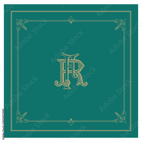 FR, RF, logo FR, Letter FR,  Monogram FR,Wedding Monogram, Wedding Logo, Logo Design , Monogram Vintage