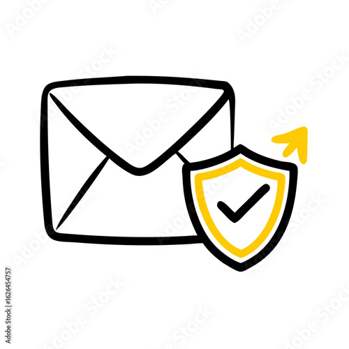 Free Download Email Protection hand drawing icon for web and graphic design - GFXLoad