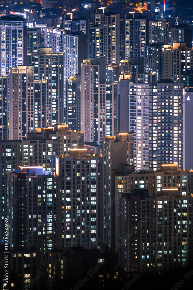 Naklejka premium 도시