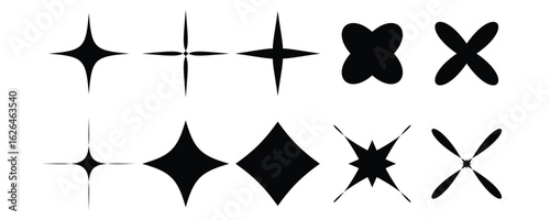 abstract icon set vector on white background. shape, bright, decoration, symbol, vector, burst, celebrate, explosion, fireworks, , ray, sparkle, star, twinkle, geometric, starfish, element, symbol.