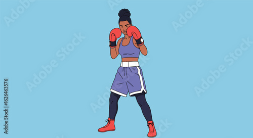 Dynamic boxer training powerful punching technique fitness sport action motion athlete lifestyle