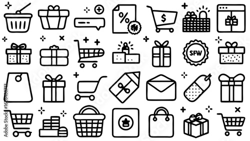 set of icons for web design