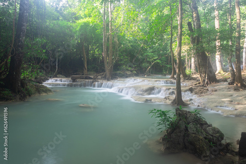 Erawan Waterfall, Erawan National Park in Kanchanaburi, Thailand	