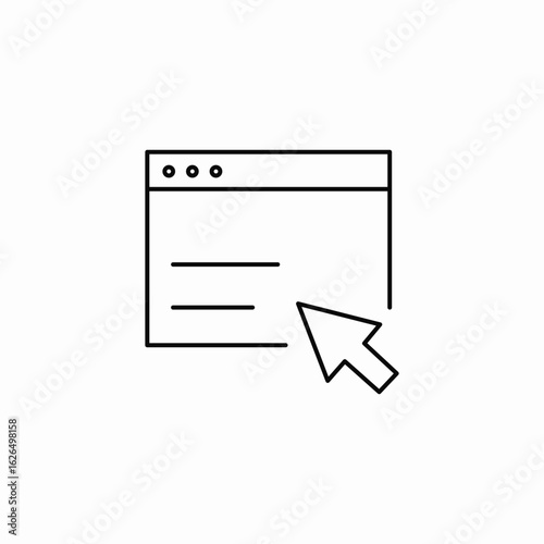 tab navigating icon sign vector
