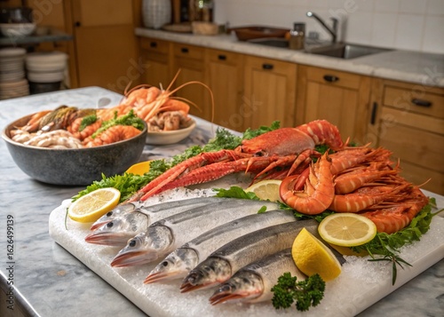 fresh fish on the market