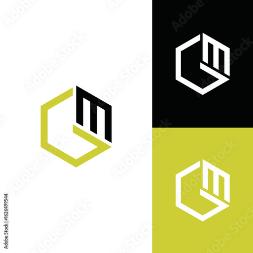 The logo represents the abbreviation of the GM name, with a very simple hexagonal style and lines, a meaningful symbol.