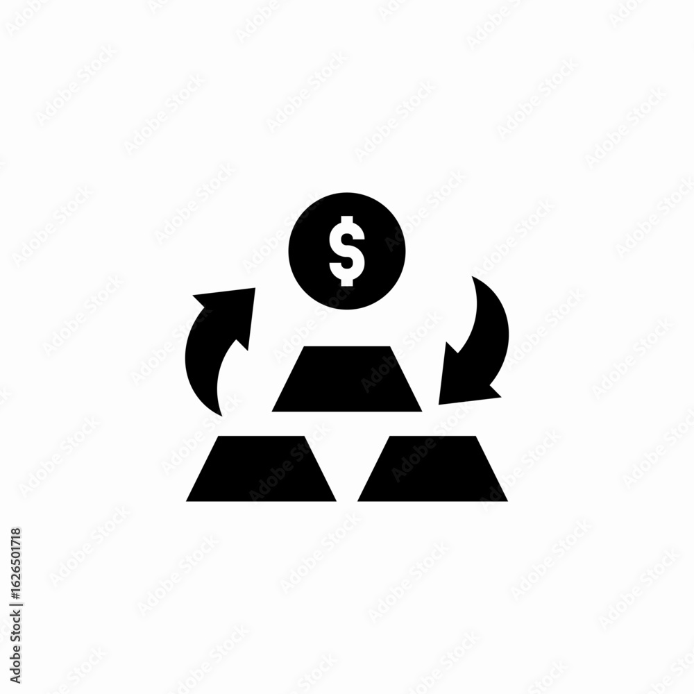 gold bars finances icon sign vector gold bars finances icon sign vector
