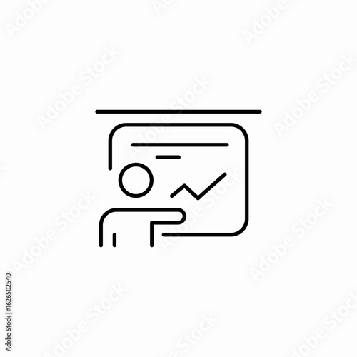 project statistics icon sign vector