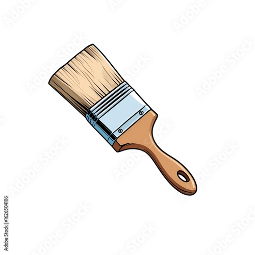 paint brush isolated on white