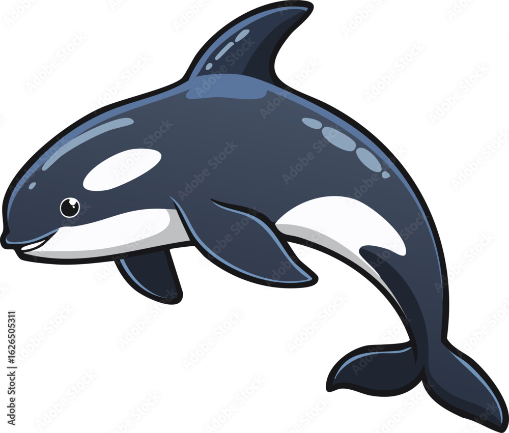 Fototapeta premium A bright, cartoon sun with sharp rays, radiating warmth and summer.