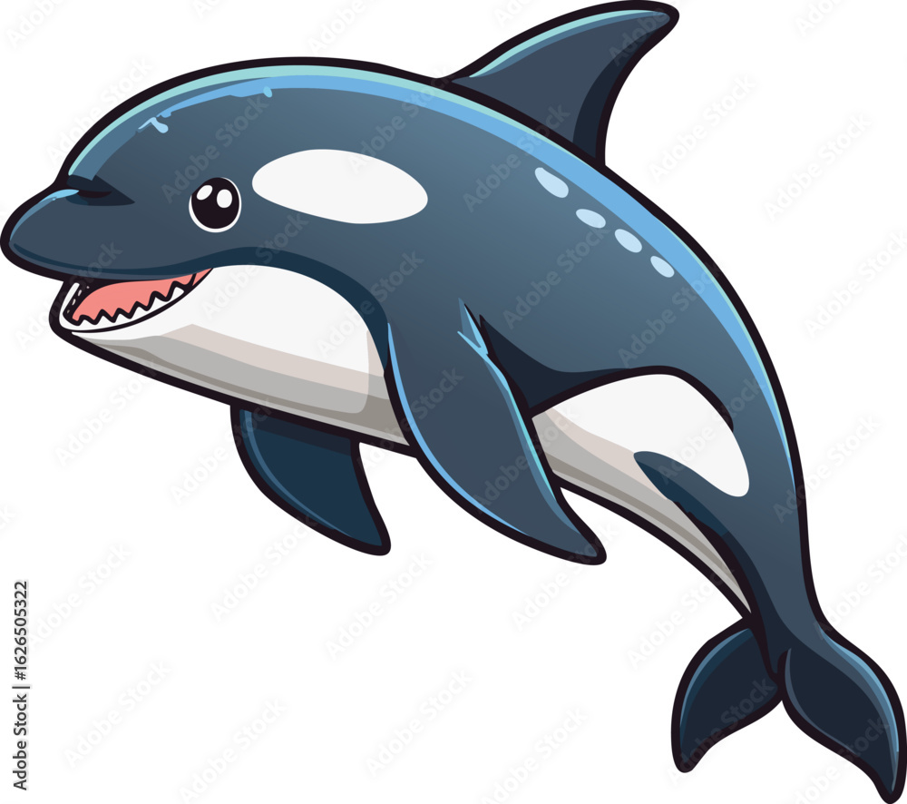 Obraz premium A bright, cartoon sun with sharp rays, radiating warmth and summer.