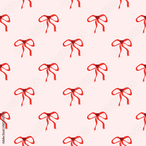 Seamless Coquette Bow Pattern. Perfect for Prints, Wrapping Paper, Wallpaper, Textiles, Stationery, and Fabric.