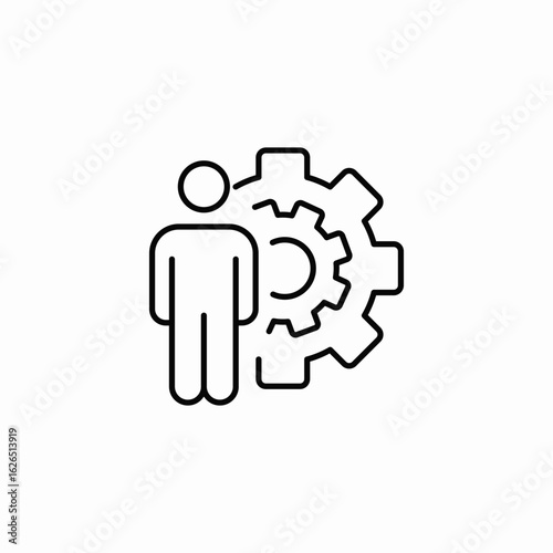 account settings modify icon sign vector