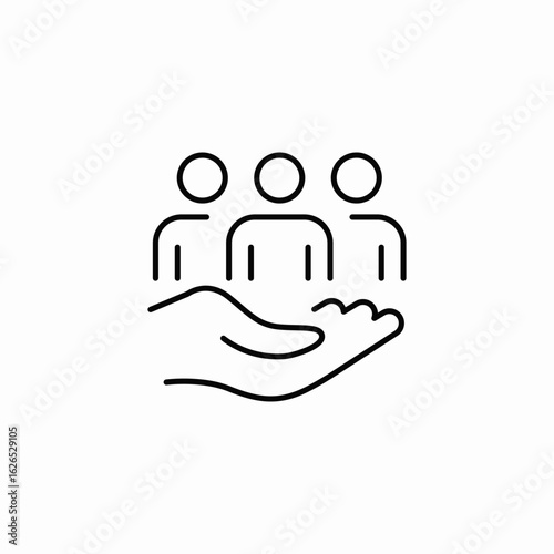 team protect icon sign vector