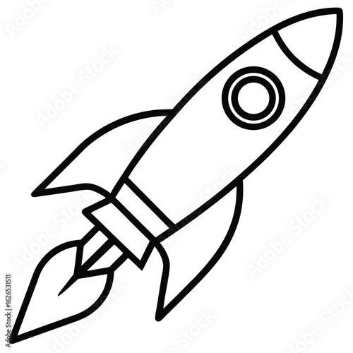 space rocket vector illustration