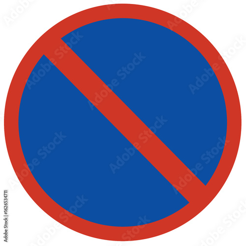 Free Download No Parking Traffic Sign Vector Illustration No Background - GFXLoad