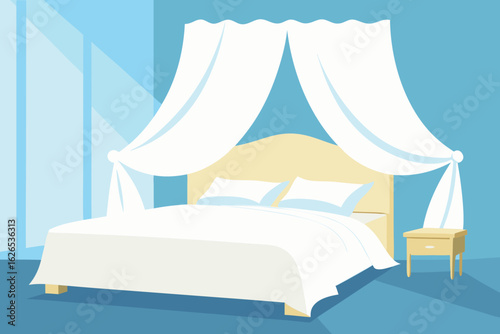 bed in a bedroom