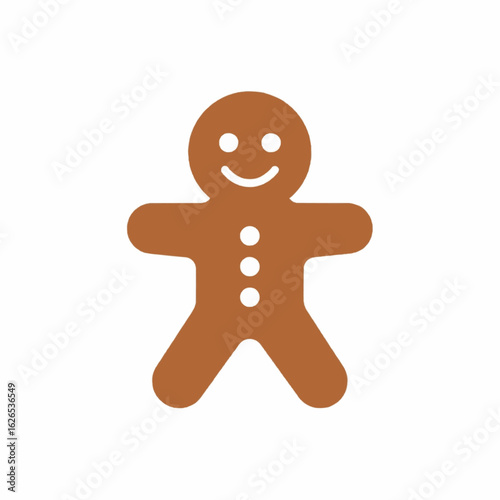 gingerbread man isolated on white
