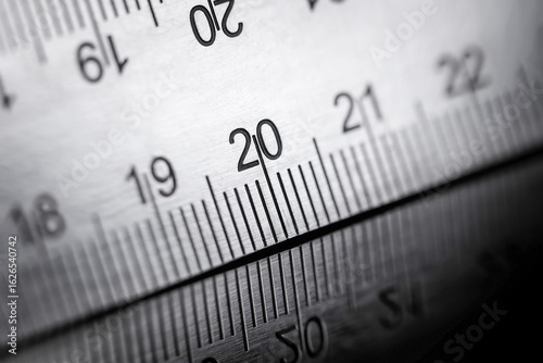 Metal precision ruler