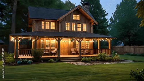 Elegant new villa with backyard