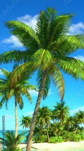 Wallpaper Mural Tropical Paradise Palm Trees Animated Torontodigital.ca