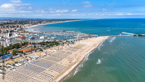 Fototapeta Naklejka Na Ścianę i Meble -  Rimini is a city and provincial capital in northern Italy. It is an internationally renowned summer resort, with a coastline stretching 15 km along the northern Adriatic coast