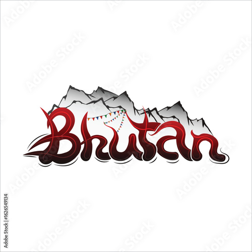 Bhutan text png | Bhutan text | Bhutan typography | Bhutan text effect transparent background