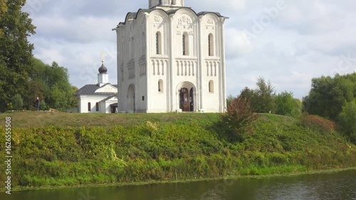 Church of the Intercession on the Nerl, Vladimir region, Bogolyubovo, Church of the Intercession on the Nerl. High quality 4k footage.
