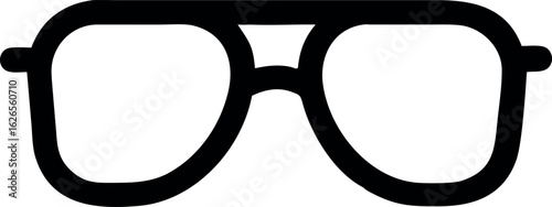 Vector art of glasses icon isolated on white background