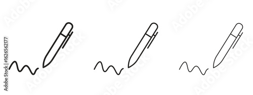 Write icon linear style sign for mobile concept and web design.