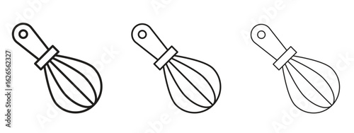 Whisk icon linear style sign for mobile concept and web design.