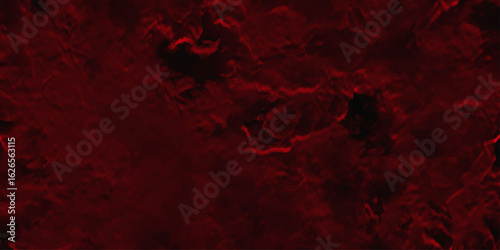 Red color powder explosion isolated on black background. Colorful dust explode. Paint Holi, dust particles splash. Network concept with spray. Futuristic technology element. 3D rendering.	