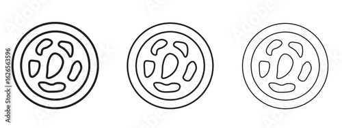 Thalassaemia icon linear style sign for mobile concept and web design.