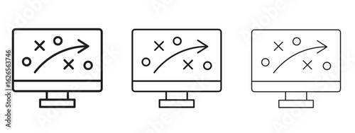 Tactical icon linear style sign for mobile concept and web design.