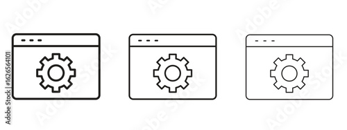 Software icon linear style sign for mobile concept and web design.