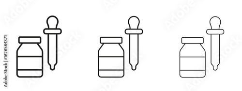 Serum icon linear style sign for mobile concept and web design.