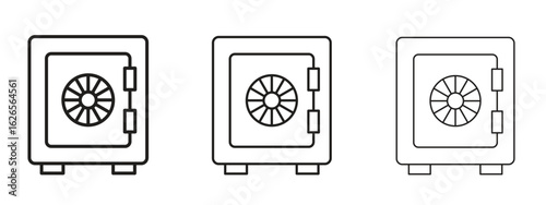 Safe icon linear style sign for mobile concept and web design.
