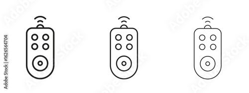 Remote control icon linear style sign for mobile concept and web design.